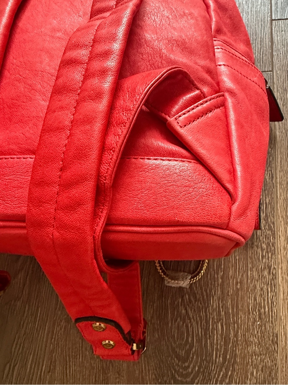 MCM Small Stark Insignia Leather Backpack - Picture 7 of 16